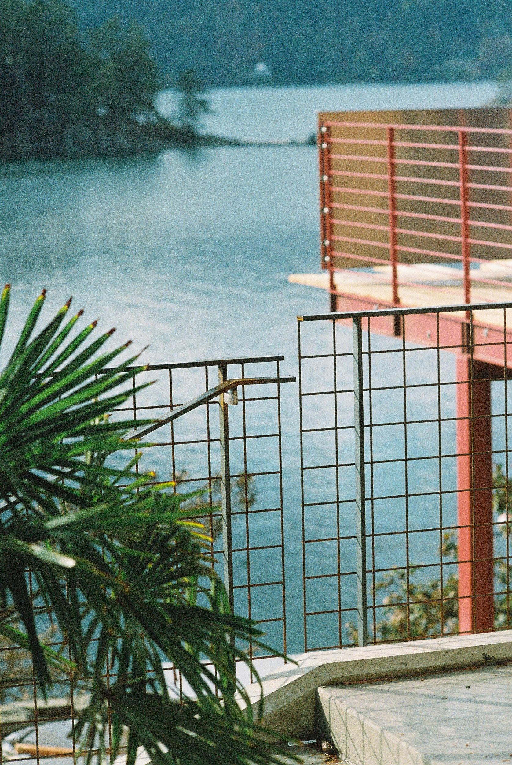 Broadwell Metal metal railing with PNW ocean view