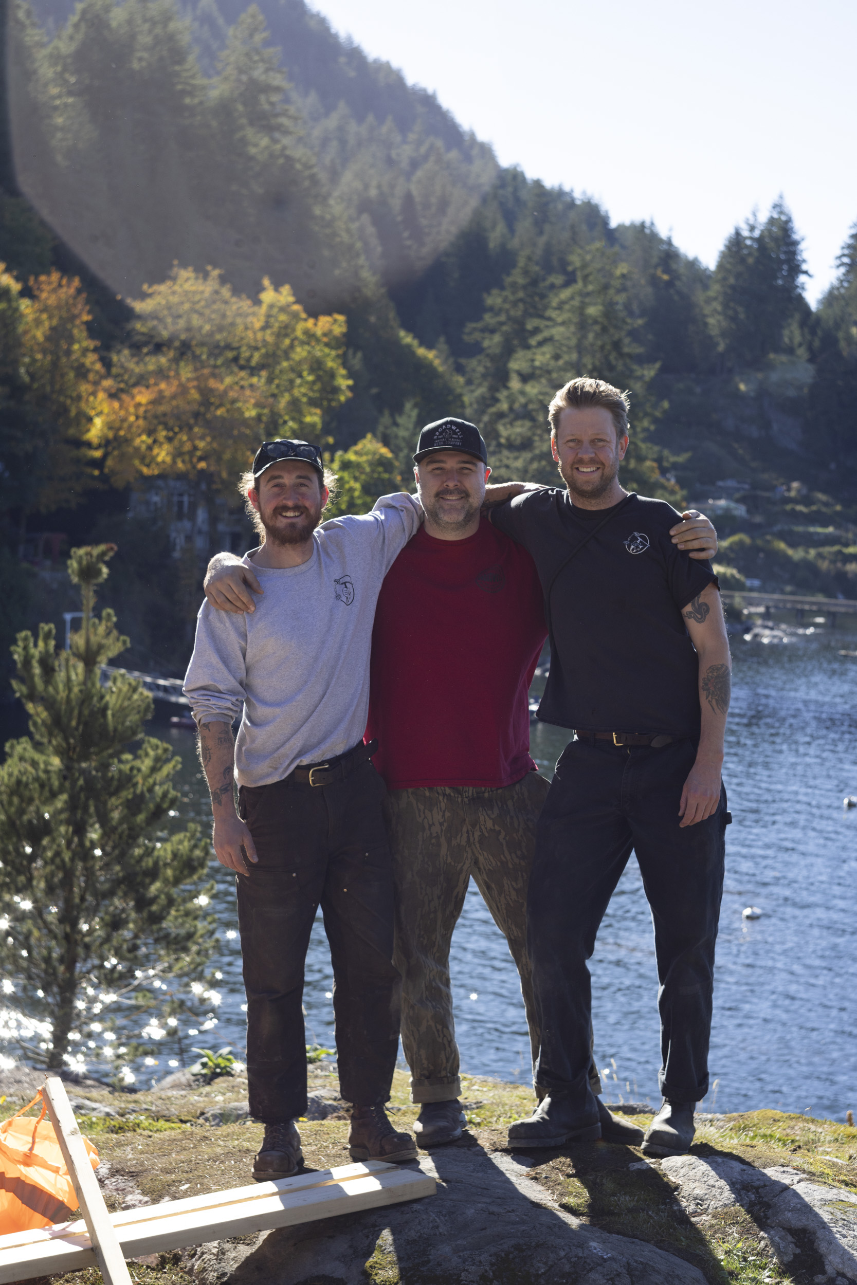 Broadwell Metal team on Bowen Island
