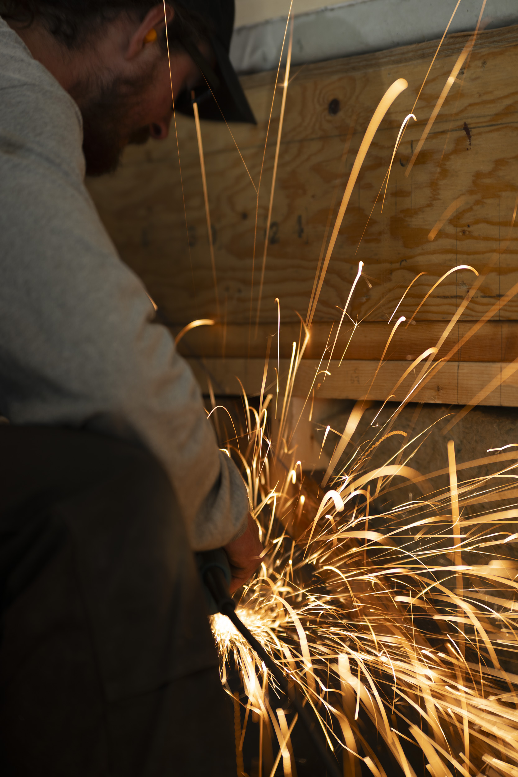 Broadwell Metal sparks flying
