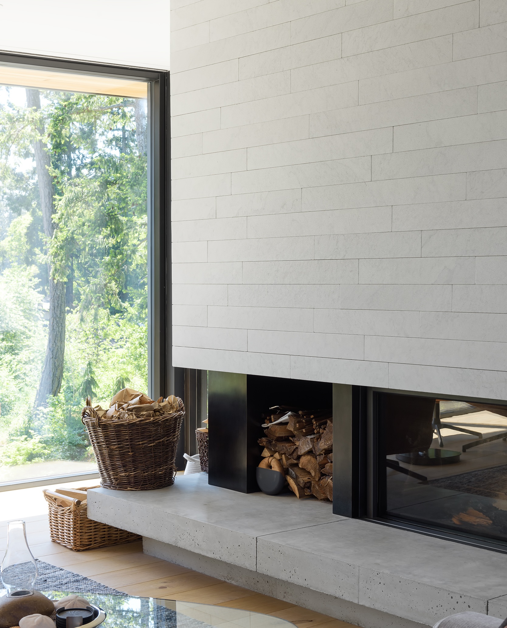 Broadwell Metal fireplace surround